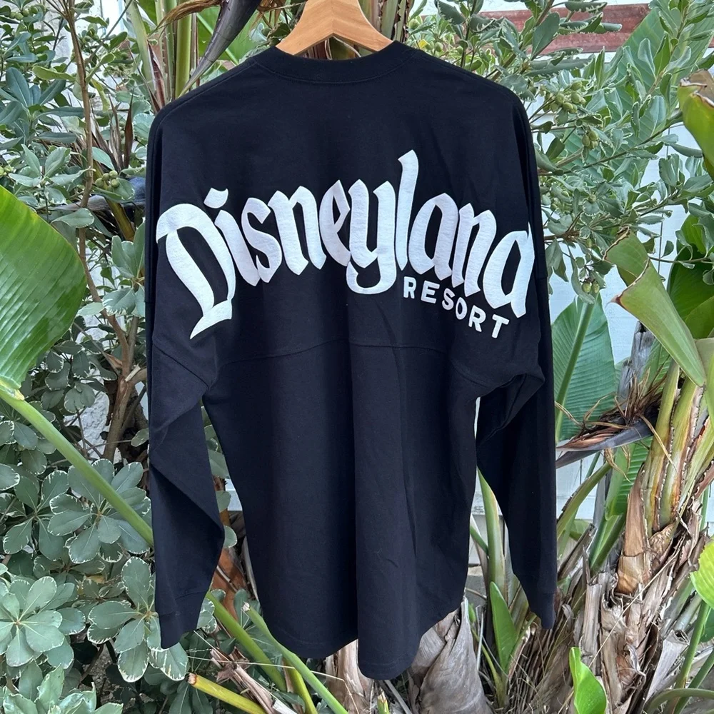 Disneyland Resort Spirit Jersey Black Long Sleeve Oversized S